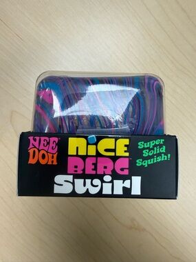 NeeDoh Nice Berg Swirl Squish Toy - Blue & Pink